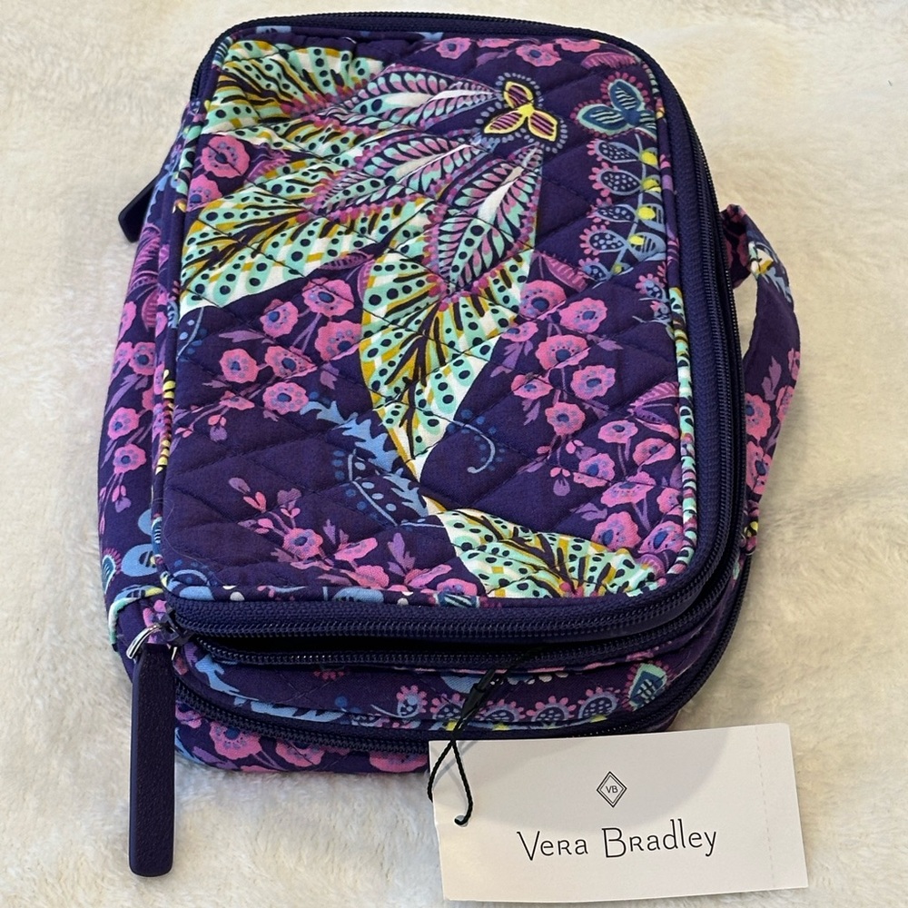 Vera Bradley Batik Travel Cosmetic Bag